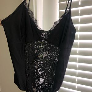 Black lace bodysuit (PLUS)